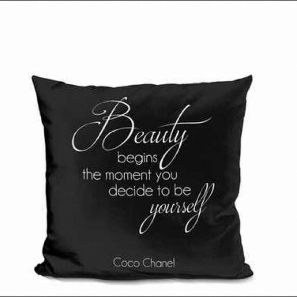 Coco Chanel Fashion Decorative Pillow